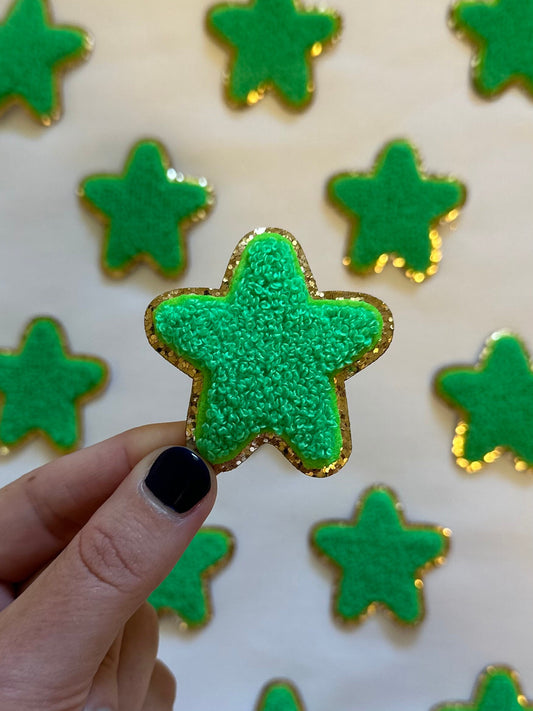 Star Patch in 14 color options - add to bags for personalization