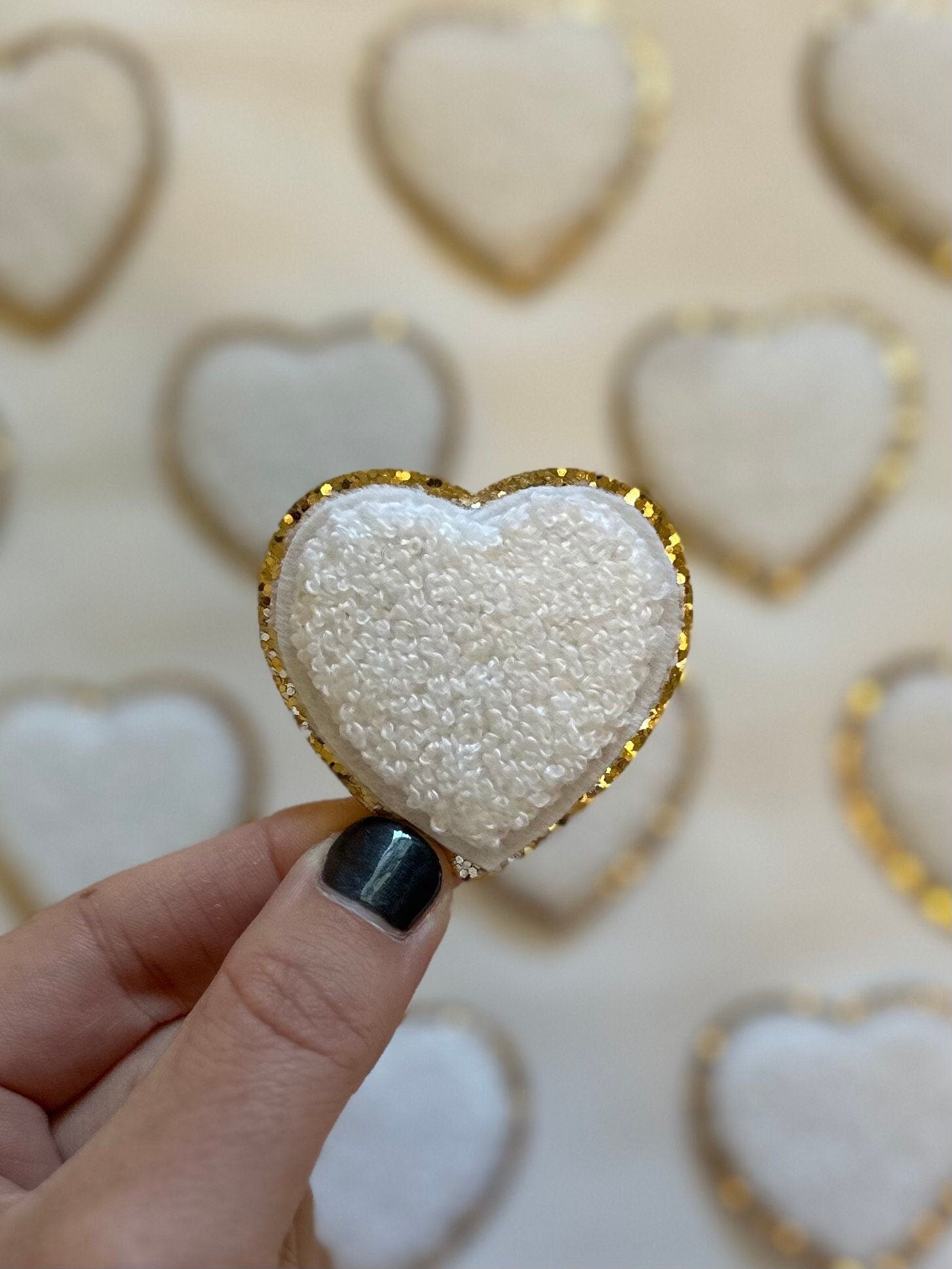 Heart Patch in 14 color options - add to bags for personalization