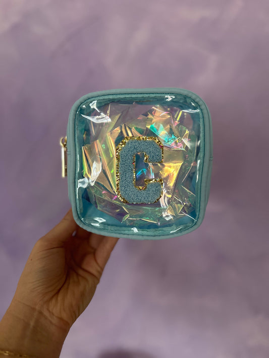 Small Clear Nylon Bag - Personalize, patches included